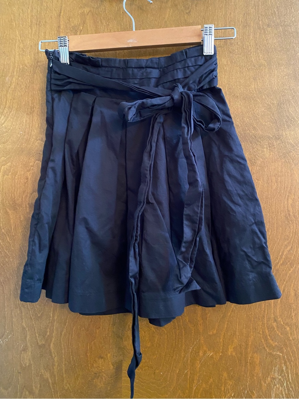 Black bow tie pins and needles skirt